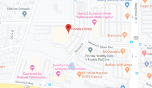 Screenshot of the Florida Lottery Headquarters location