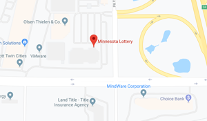 Screenshot of the Minnesota Lottery Headquarters location