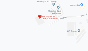 Screenshot of the New Hampshire Lottery Headquarters location